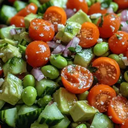 As the sun graces us with its warm embrace, our culinary cravings often shift towards lighter, fresher fare that tantalizes the taste buds while offering a refreshing respite from the heat. One such dish that embodies the essence of summer is the Creamy Avocado Edamame Summer Salad. This vibrant salad is not only a feast for the eyes with its colorful array of ingredients but also delivers a robust nutritional profile that makes it a standout choice for picnics, barbecues, or a simple yet satisfying lunch at home.