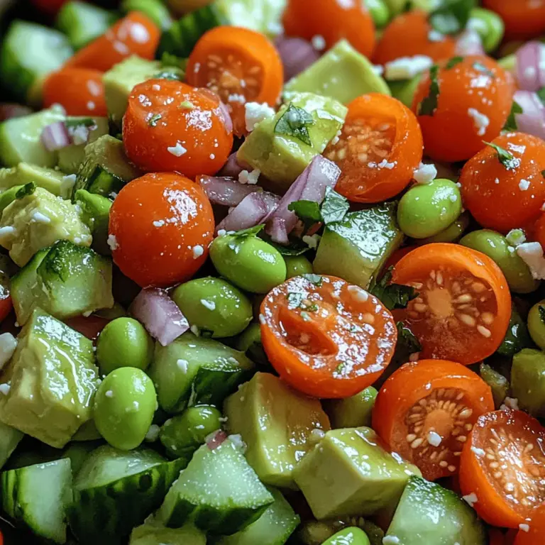 As the sun graces us with its warm embrace, our culinary cravings often shift towards lighter, fresher fare that tantalizes the taste buds while offering a refreshing respite from the heat. One such dish that embodies the essence of summer is the Creamy Avocado Edamame Summer Salad. This vibrant salad is not only a feast for the eyes with its colorful array of ingredients but also delivers a robust nutritional profile that makes it a standout choice for picnics, barbecues, or a simple yet satisfying lunch at home.