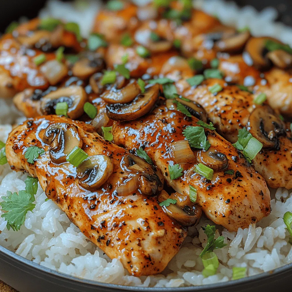 At the heart of the Peppery Mushroom Delight is boneless, skinless chicken breasts—a lean protein that serves as the canvas for the dish's vibrant flavors. Chicken breasts are favored for their versatility and can absorb the surrounding spices and sauces beautifully, making them an ideal choice for this recipe. Nutritionally, boneless, skinless chicken breasts are an excellent source of protein, containing approximately 31 grams of protein per 100 grams. They are low in fat, particularly when the skin is removed, making them a health-conscious option for those looking to maintain a balanced diet.