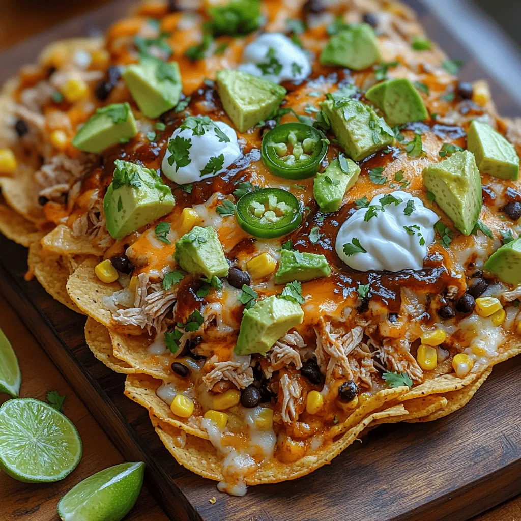 The allure of nachos lies in their versatility and the sheer joy they bring to any gathering or casual meal. Among the myriad of nacho recipes, Zesty BBQ Chicken Nachos stand out with their tantalizing mix of flavors that combine tangy, savory, and cheesy elements. This dish not only satisfies your taste buds but also elevates any occasion, from lively game nights to laid-back family dinners. The combination of crispy tortilla chips, juicy BBQ chicken, melted cheese, and fresh garnishes creates a mouthwatering experience that is hard to resist.
