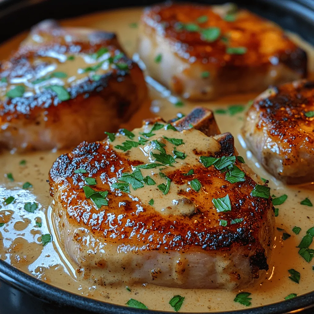 At the heart of this recipe are bone-in pork chops, which bring a depth of flavor and a juicy texture to the dish. The bone not only adds flavor during the cooking process but also helps retain moisture, resulting in tender, succulent meat. When selecting your pork chops, look for cuts that are well-marbled with fat, as this will contribute to the overall juiciness and flavor. Freshness is key, so consider purchasing your pork from a reputable butcher or grocery store where the meat is clearly labeled and properly stored.
