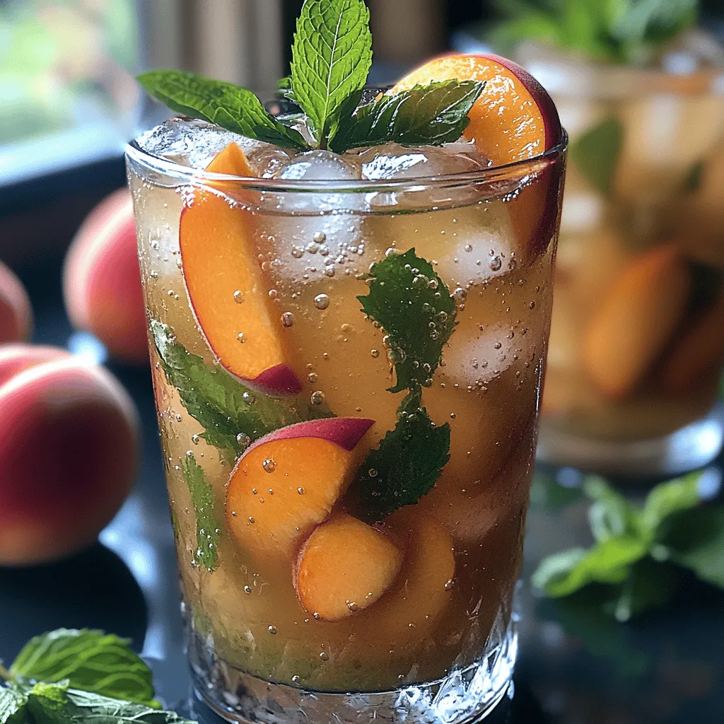 To create the perfect Peach Iced Green Tea Fizz, it’s essential to understand the role of each ingredient in the recipe. Each component not only contributes to the overall flavor but also enhances the nutritional profile of the drink.