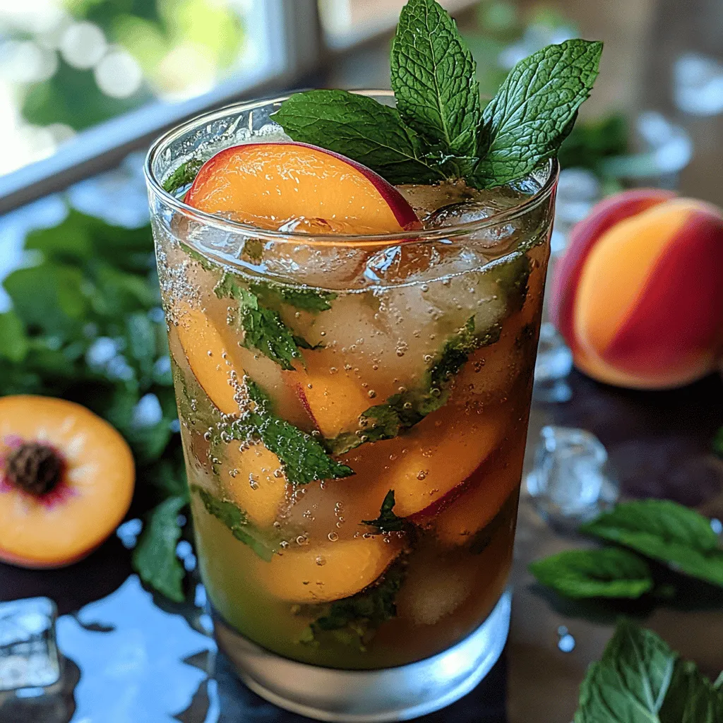 Peach Iced Green Tea Fizz: A Refreshing Beverage for Every Occasion