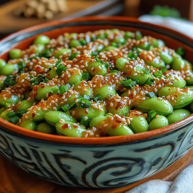 In the realm of delicious and health-conscious snacks, spicy garlic edamame stands out as a vibrant and satisfying option. This dish not only tantalizes the taste buds but also brings a wealth of nutritional benefits, making it an excellent choice for anyone seeking a wholesome appetizer or snack. Edamame, the star ingredient of this dish, is a young soybean harvested before it matures, renowned for its versatility and rich flavor. This recipe beautifully marries the natural nuttiness of edamame with the bold flavors of garlic and spices, resulting in a delightful culinary experience.