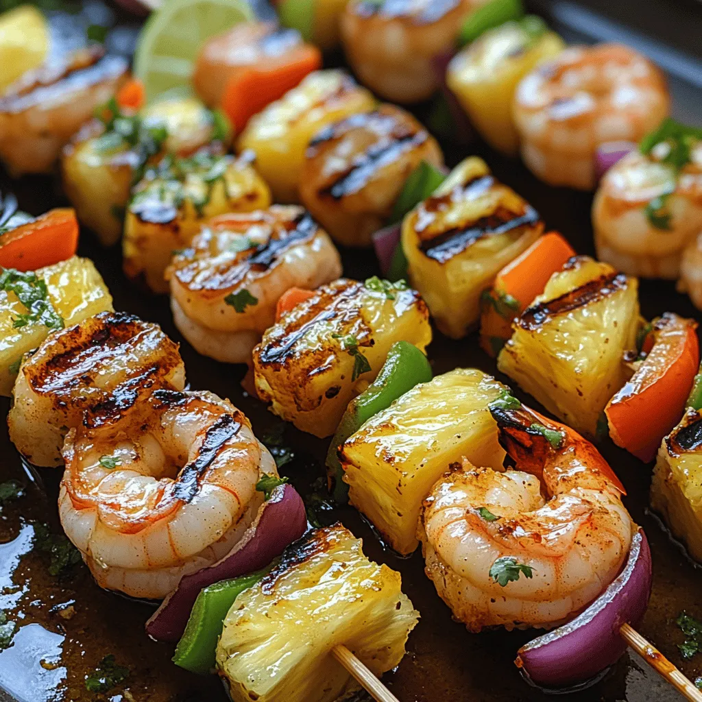 Tropical Pineapple Shrimp Skewers are a delightful dish that brings together the vibrant flavors of the tropics and the satisfying taste of grilled shrimp. This dish not only showcases the natural sweetness of fresh pineapple but also balances it perfectly with the savory notes of shrimp and colorful vegetables. The combination of these ingredients creates a mouthwatering experience that tantalizes the taste buds and transports you to a sunny beachside retreat.