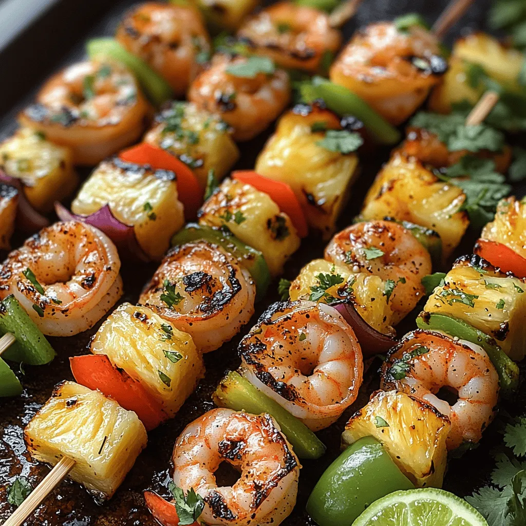Tropical Pineapple Shrimp Skewers: A Flavorful Journey to the Tropics