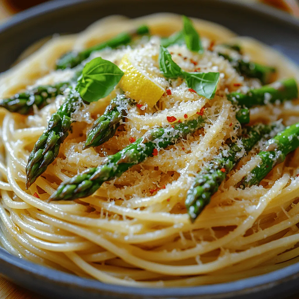 Welcome to the vibrant world of Spring Green Delight, a zesty asparagus pasta dish that brings the fresh flavors of spring right to your table. This delightful recipe showcases the bright, crisp taste of asparagus, complemented by a medley of other ingredients that elevate it to a true culinary masterpiece. The combination of fresh vegetables and aromatic seasonings makes this dish not only visually appealing but also a feast for the senses.