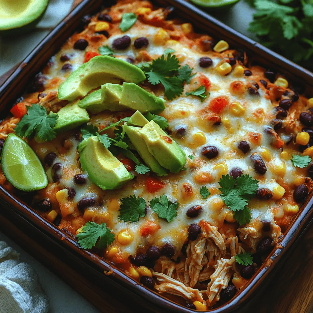 In the world of comfort food, few dishes hold a special place quite like casseroles. These hearty, one-dish meals have become a beloved staple in family kitchens across the globe, particularly in the United States, where their versatility and ease of preparation shine. The Satisfying Chicken Taco Casserole takes this classic concept and infuses it with the vibrant flavors of traditional tacos, making it an ideal choice for busy weeknights and casual gatherings alike. With its melange of wholesome ingredients, this casserole not only satisfies the taste buds but also offers a health-conscious alternative to typical comfort food.
