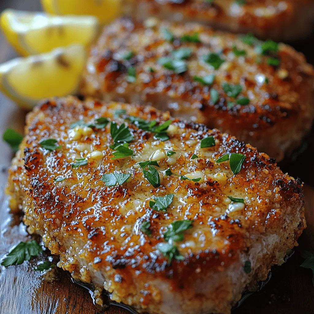 When it comes to comfort food, few things can rival the golden, crispy perfection of Garlic Parmesan Crusted Pork Chops. This delightful dish marries the rich flavors of garlic and Parmesan cheese with the tender juiciness of pork, creating a meal that is both simple to prepare and indulgently delicious. Whether you are planning a cozy weeknight dinner or aiming to impress guests at your next gathering, this recipe is guaranteed to elevate your dining experience.