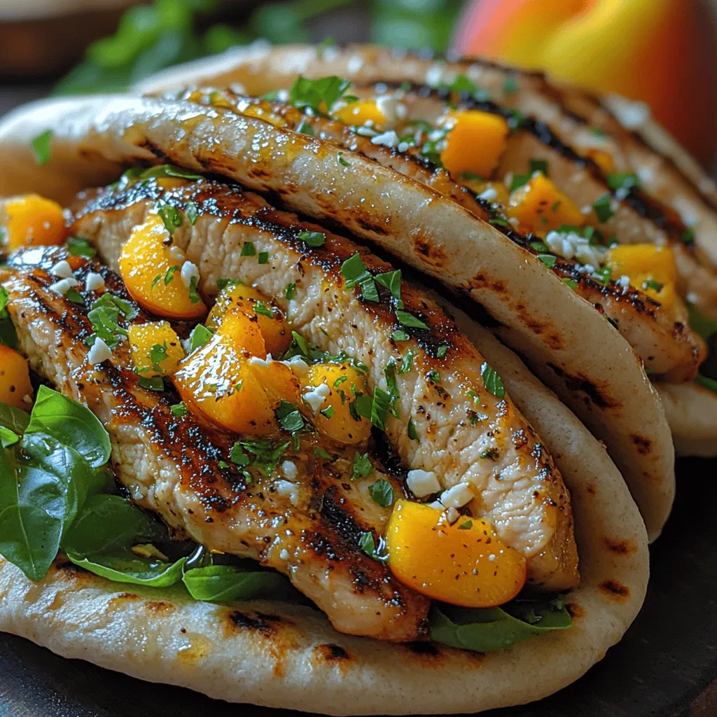 As the summer sun graces us with its warmth, there's nothing quite like a dish that captures the essence of the season. Enter the Basil Peach Chicken Pita, a delightful meal that marries the sweetness of ripe peaches with the aromatic freshness of basil and the savory goodness of grilled chicken. This recipe not only tantalizes your taste buds but also brings a burst of vibrant colors to your plate, making it a feast for both the eyes and the palate.