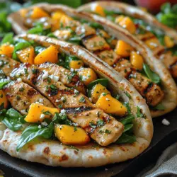 As the summer sun graces us with its warmth, there's nothing quite like a dish that captures the essence of the season. Enter the Basil Peach Chicken Pita, a delightful meal that marries the sweetness of ripe peaches with the aromatic freshness of basil and the savory goodness of grilled chicken. This recipe not only tantalizes your taste buds but also brings a burst of vibrant colors to your plate, making it a feast for both the eyes and the palate.
