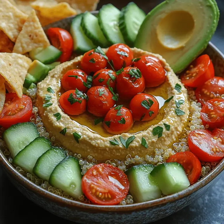 Hummus has long been celebrated as a versatile and nutritious dish, beloved by many for its creamy texture and rich flavor. This Middle Eastern delight serves as a staple in both casual and formal dining, enjoyed as a dip, spread, or even as a meal centerpiece. In this recipe, we elevate the traditional hummus by introducing the rich, earthy flavor of roasted garlic, creating a harmonious blend that tantalizes the taste buds. Not only does roasted garlic add depth to the hummus, but it also brings a wealth of health benefits, making this dish a wholesome choice for any occasion.