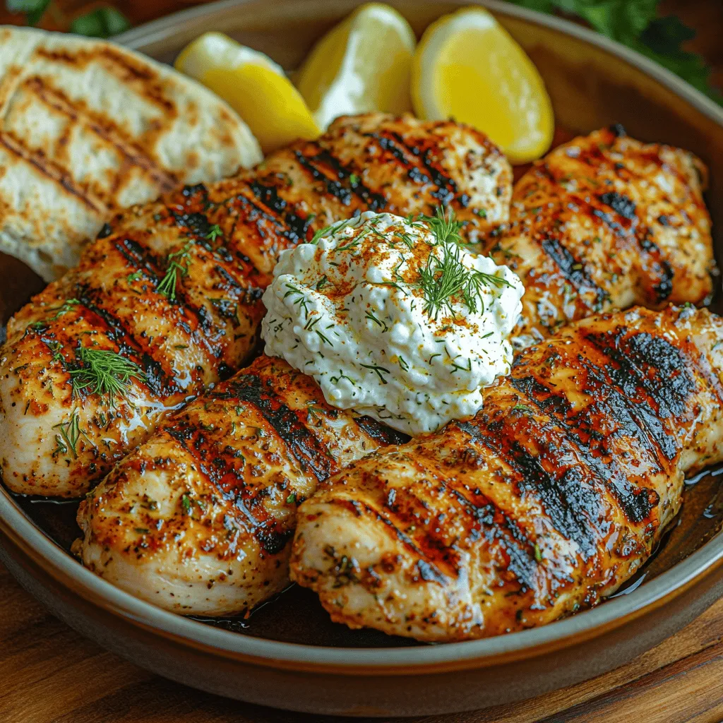 In the vibrant tapestry of Mediterranean cuisine, Greek food stands out for its bold flavors and fresh ingredients. Known for its healthy profile and rich culinary traditions, Greek cuisine offers dishes that are not only delicious but also wholesome. One such dish that embodies the essence of this culinary heritage is Savory Grilled Greek Chicken served with Creamy Whipped Feta. This recipe perfectly captures the spirit of summer, making it ideal for outdoor gatherings, barbecues, or even a cozy weeknight dinner.