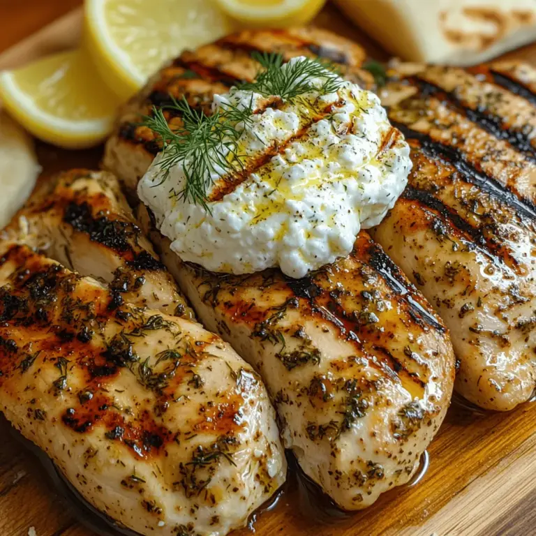 In the vibrant tapestry of Mediterranean cuisine, Greek food stands out for its bold flavors and fresh ingredients. Known for its healthy profile and rich culinary traditions, Greek cuisine offers dishes that are not only delicious but also wholesome. One such dish that embodies the essence of this culinary heritage is Savory Grilled Greek Chicken served with Creamy Whipped Feta. This recipe perfectly captures the spirit of summer, making it ideal for outdoor gatherings, barbecues, or even a cozy weeknight dinner.