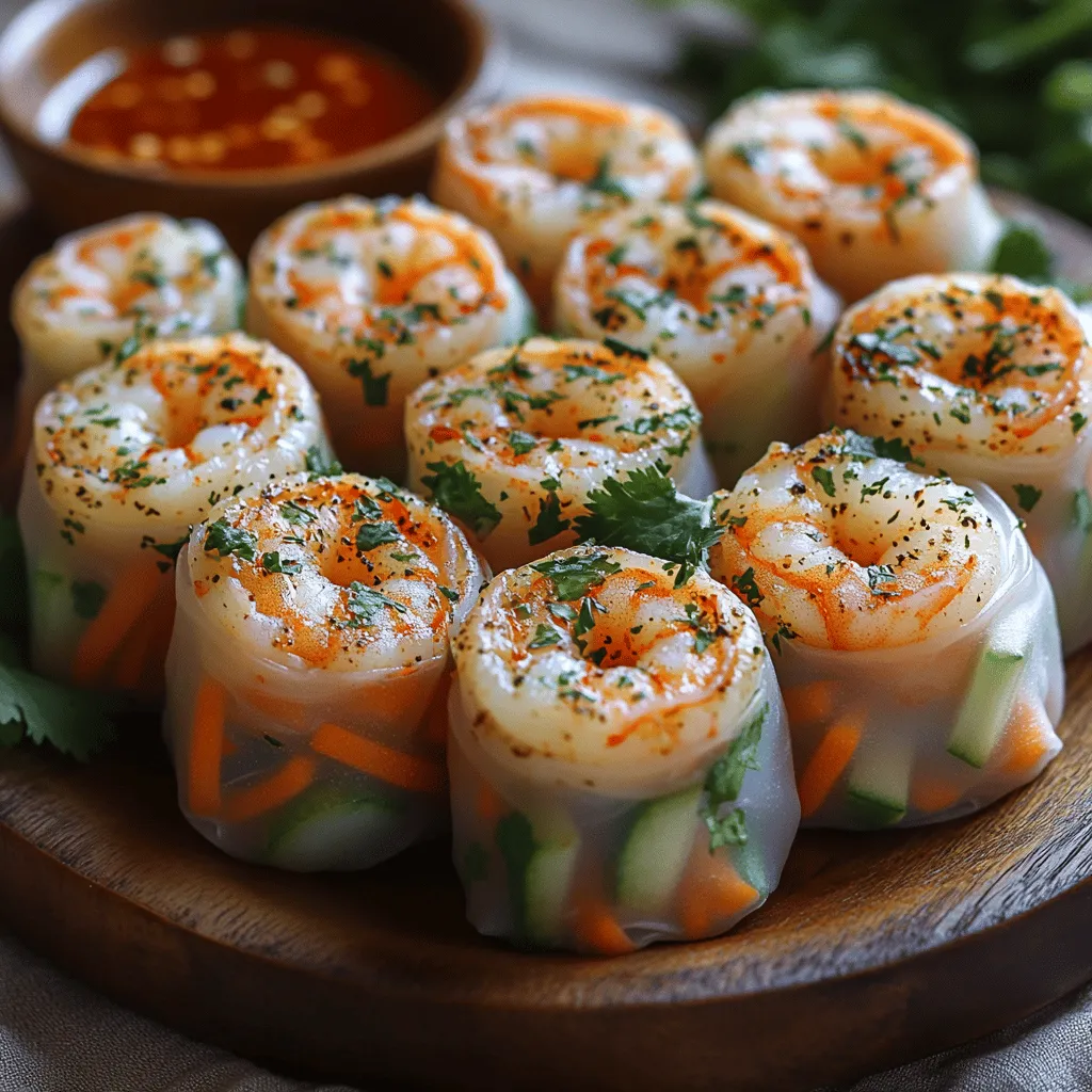 Spring rolls are a beloved dish found in various Asian cuisines, celebrated for their versatility, freshness, and vibrant flavors. Traditionally wrapped in rice paper or thin dough, these delectable morsels can be filled with an array of ingredients, from vegetables to proteins, making them a popular choice for appetizers, snacks, or even light meals. Their appeal spans cultures and regions, with each variation bringing its unique twist to the classic concept. Today, we will delve into a delightful recipe that takes the traditional spring roll to new heights: Shrimp-tastic Spring Roll Delights.
