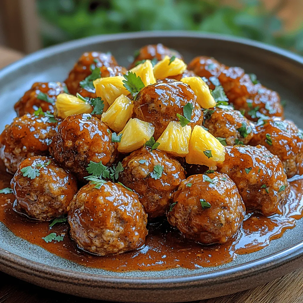 Are you ready to elevate your culinary game with a dish that brings the essence of the tropics right to your dining table? Introducing Tropical Bliss Pineapple BBQ Meatballs! This delightful recipe combines the savory goodness of perfectly cooked meatballs with a sweet and tangy pineapple BBQ sauce, creating a symphony of flavors that tantalizes the taste buds. Whether you’re hosting a summer barbecue, planning a cozy weeknight dinner, or looking for a fun appetizer for your next gathering, these meatballs are the perfect choice.