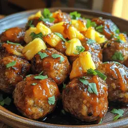 Are you ready to elevate your culinary game with a dish that brings the essence of the tropics right to your dining table? Introducing Tropical Bliss Pineapple BBQ Meatballs! This delightful recipe combines the savory goodness of perfectly cooked meatballs with a sweet and tangy pineapple BBQ sauce, creating a symphony of flavors that tantalizes the taste buds. Whether you’re hosting a summer barbecue, planning a cozy weeknight dinner, or looking for a fun appetizer for your next gathering, these meatballs are the perfect choice.