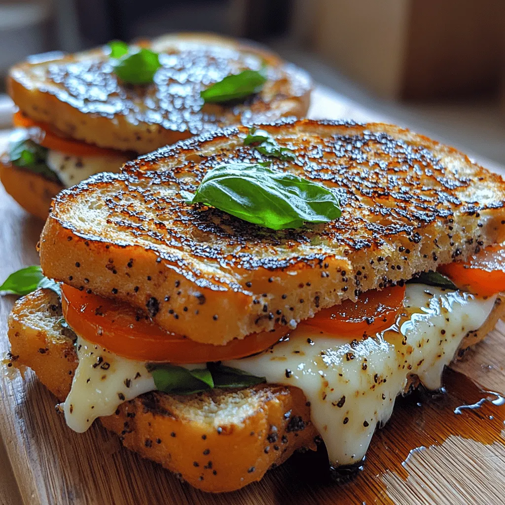 If you’re on the hunt for a delightful dish that combines the creamy richness of grilled cheese with the fresh, vibrant flavors of Italian cuisine, look no further than the Caprese Grilled Cheese Delight. This innovative sandwich takes the classic comfort food we all adore and infuses it with the beloved ingredients of a traditional Caprese salad. Imagine biting into crispy, golden-brown bread that encases melty mozzarella, juicy heirloom tomatoes, and fragrant basil leaves. Each bite is a harmonious blend of textures and flavors, making it a perfect option for quick meals, casual gatherings, or satisfying vegetarian fare.