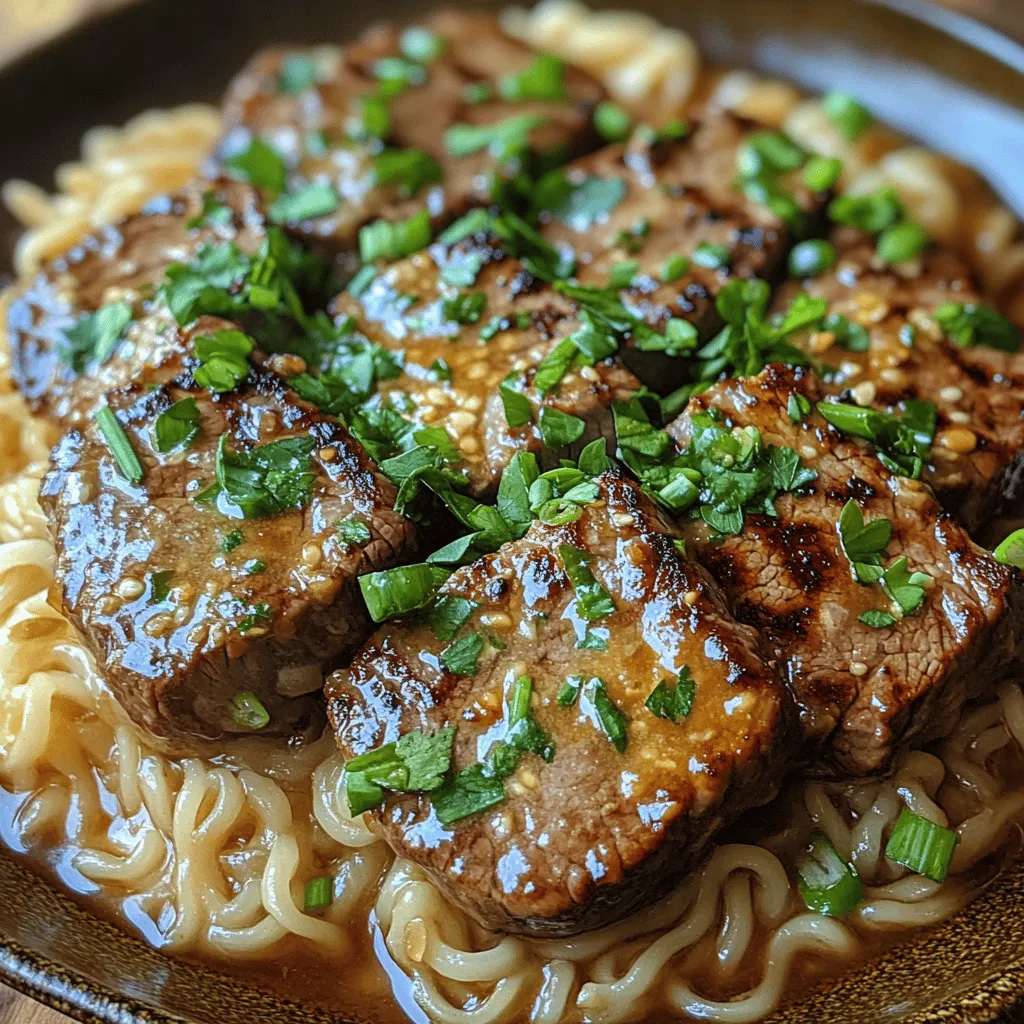 If you're in search of a quick yet mouthwatering meal that dazzles the palate, look no further than our Garlic Butter Steak Lightning Noodles. This recipe encapsulates a delightful fusion of flavors, bringing together tender steak, perfectly cooked noodles, and an irresistible garlic butter sauce. It's a dish that not only satisfies your hunger but also elevates your dining experience, making it perfect for both weeknight dinners and special occasions. Whether you're cooking for family or entertaining friends, these noodles promise to be a crowd-pleaser.