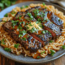 If you're in search of a quick yet mouthwatering meal that dazzles the palate, look no further than our Garlic Butter Steak Lightning Noodles. This recipe encapsulates a delightful fusion of flavors, bringing together tender steak, perfectly cooked noodles, and an irresistible garlic butter sauce. It's a dish that not only satisfies your hunger but also elevates your dining experience, making it perfect for both weeknight dinners and special occasions. Whether you're cooking for family or entertaining friends, these noodles promise to be a crowd-pleaser.