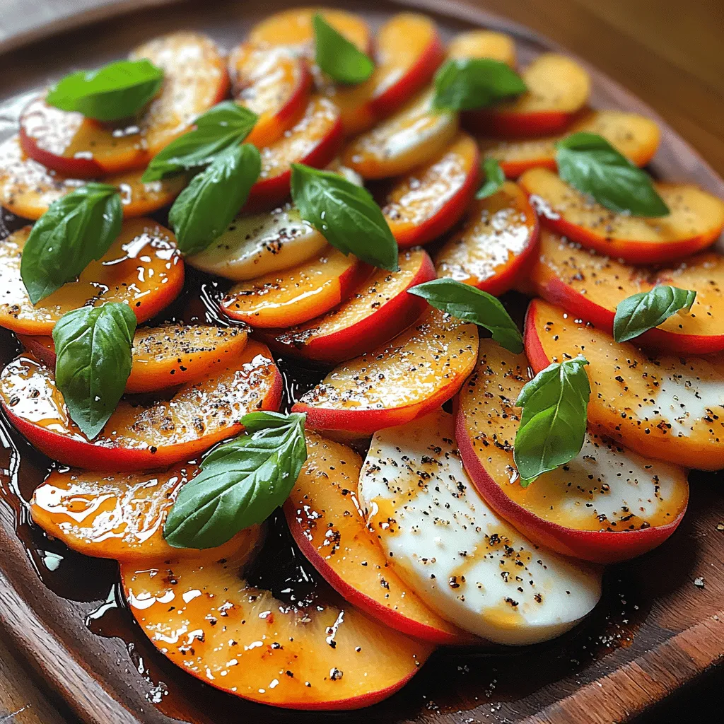Peach Caprese Delight: A Refreshing Culinary Twist