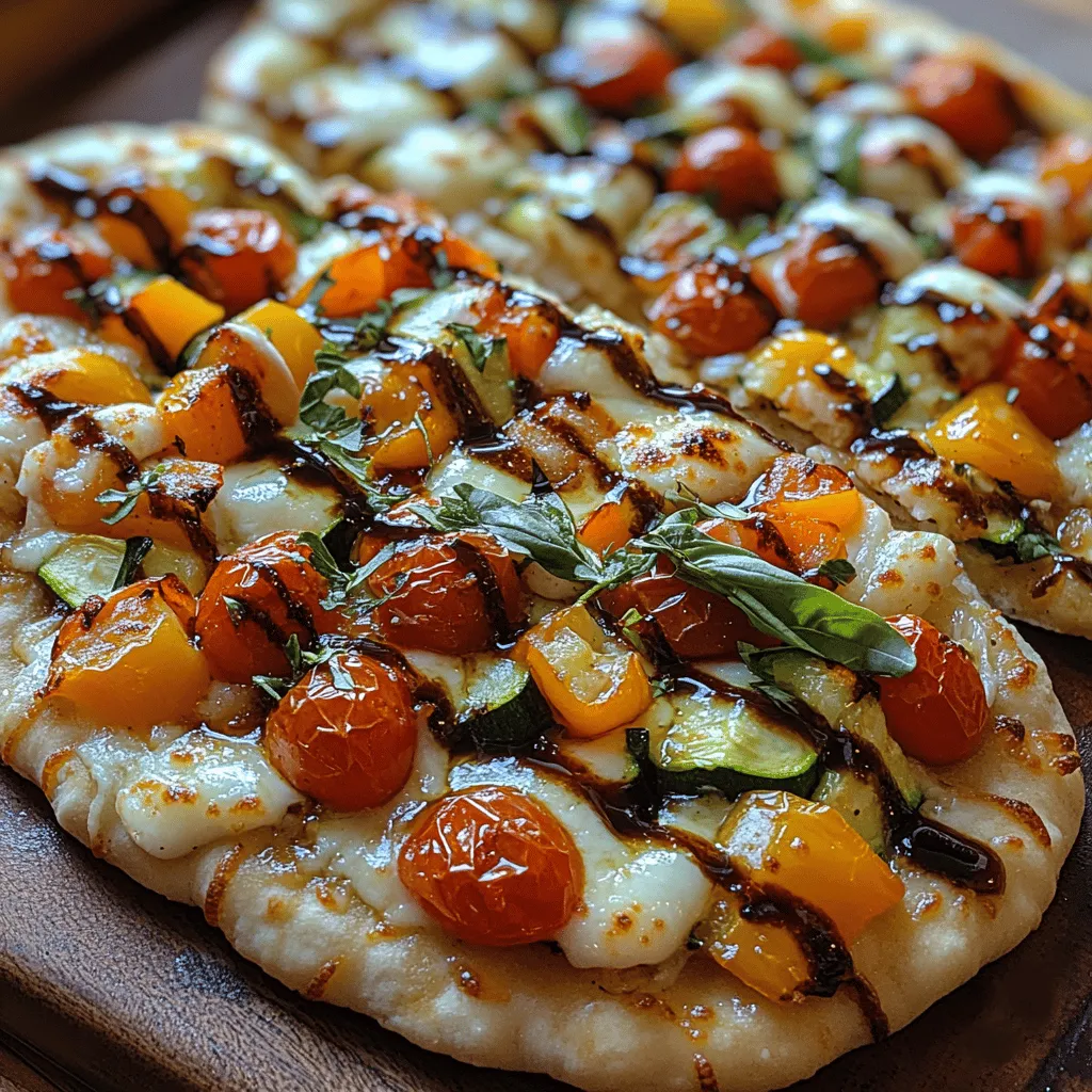 Roasted garlic veggie flatbread is a vibrant and delicious dish that brings together the earthiness of roasted garlic with the freshness of assorted vegetables, all atop a warm flatbread base. This recipe is not just a feast for the eyes; it's also a celebration of flavors that can transform any meal into a culinary experience. Whether you’re hosting a casual dinner with friends, preparing a light lunch, or looking for an impressive appetizer for a gathering, this flatbread is the perfect choice.