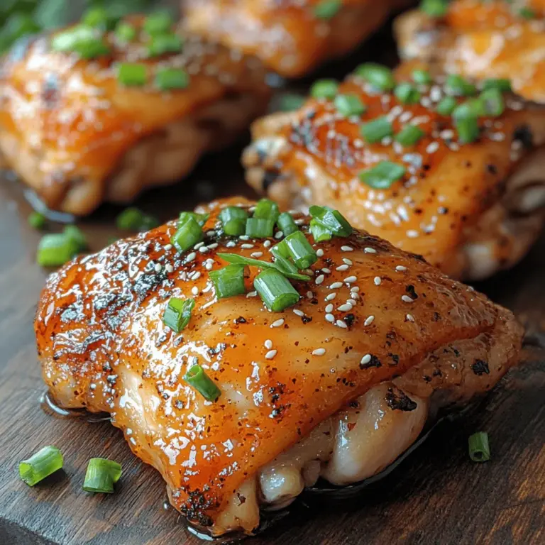 In recent years, chicken thighs have gained immense popularity among home cooks and culinary enthusiasts. Unlike their leaner counterpart, chicken breasts, thighs offer a richer flavor and juicier texture, making them a favorite choice for various recipes. Whether grilled, roasted, or sautéed, chicken thighs can adapt to a myriad of flavors, making them a versatile ingredient in any kitchen. Among the many ways to prepare them, the sweet and savory combination of honey garlic chicken thighs stands out as a delightful and satisfying dish.