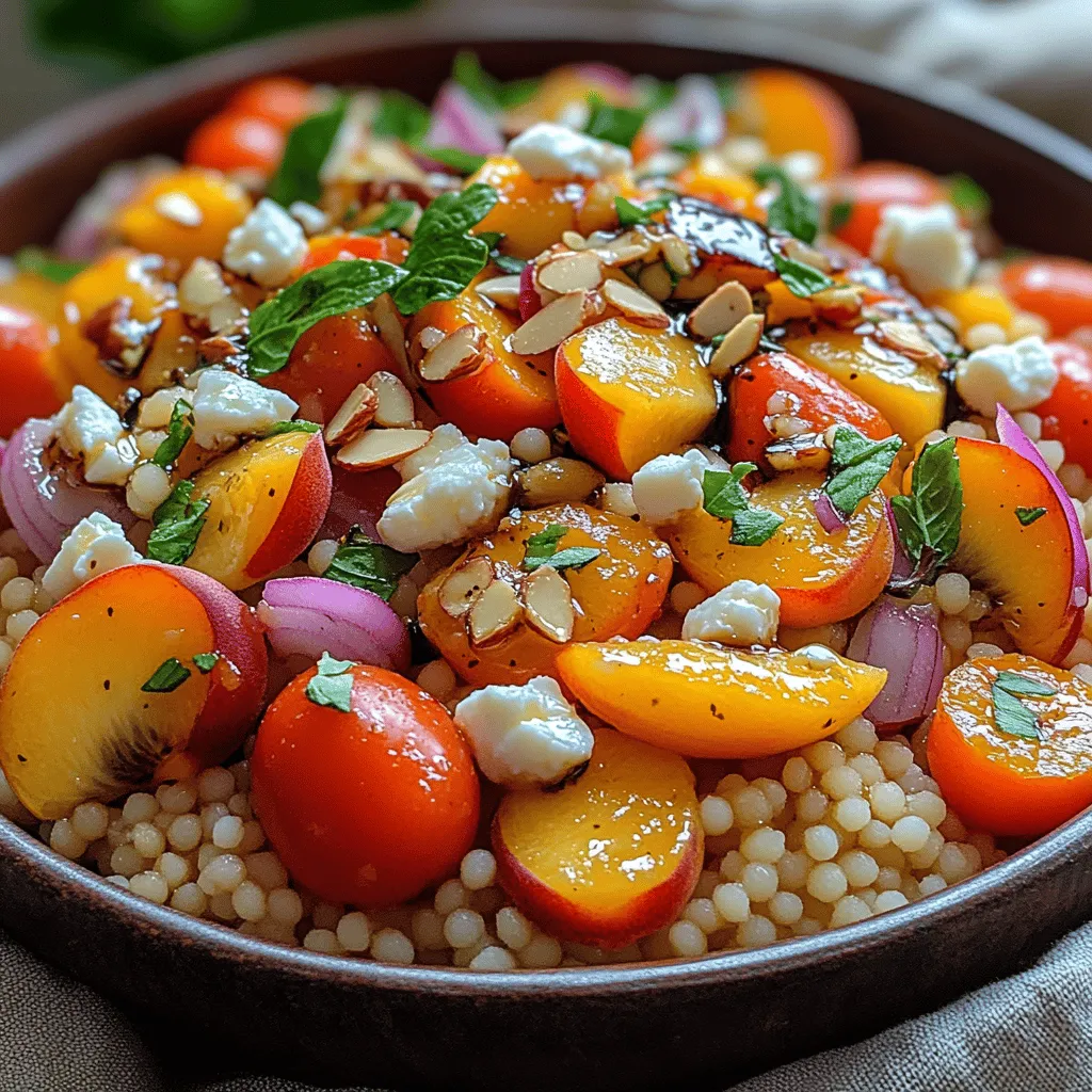 As the summer sun begins to shine brighter and the days grow longer, our cravings shift toward lighter, vibrant dishes that capture the essence of the season. Enter the Sweet and Savory Peach Feta Couscous Salad, a delightful blend of flavors and textures that perfectly embodies summer’s bounty. This salad not only tantalizes your taste buds but also showcases the beauty of seasonal ingredients, particularly ripe, juicy peaches.