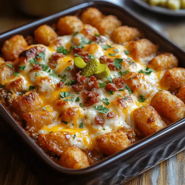 If you're searching for a dish that perfectly combines comfort food with the quintessential flavors of a classic cheeseburger, look no further than the Bacon Cheeseburger Tater Tot Casserole. This indulgent recipe brings together all the beloved elements of a cheeseburger—juicy beef, crispy bacon, melty cheese, and flavorful toppings—into a hearty casserole that is sure to please even the pickiest eaters.
