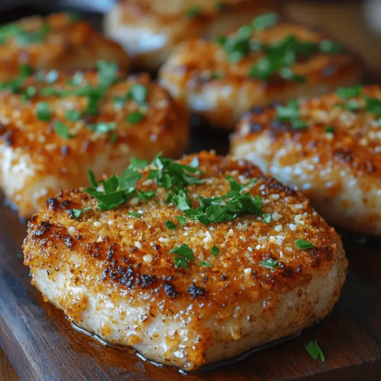 Delve into the world of mouthwatering flavors with our Crispy Parmesan Crusted Pork Chops recipe. This dish not only brings a delightful crunch but also offers a savory taste that transforms a simple dinner into a gourmet experience. Perfect for family gatherings or a cozy weeknight meal, these pork chops are sure to impress. With a golden, crispy exterior and juicy, tender meat, they are a guaranteed crowd-pleaser that will have everyone coming back for seconds.