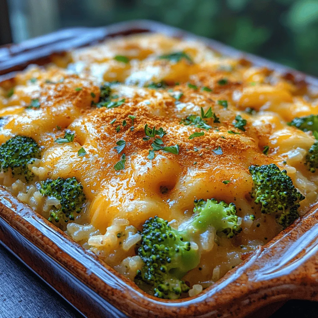 When we think of comfort food, a wave of warmth and nostalgia often washes over us. These dishes, rich in flavor and often reminiscent of home-cooked meals, have a special place in our hearts and kitchens. One such classic is the Cheesy Broccoli Rice Casserole, a dish that not only satisfies the taste buds but also provides a nourishing blend of wholesome ingredients. This casserole is a versatile dish that can shine as a main course or serve as a hearty side, making it a staple in many households.