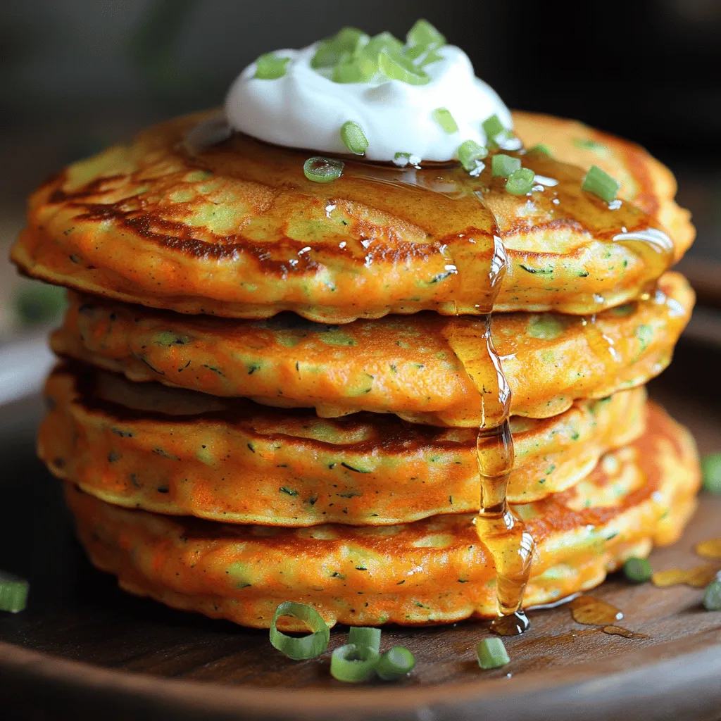 In a world where nutritious eating often feels like a chore, Rainbow Sunshine Carrot Zucchini Pancakes emerge as a delightful exception. These pancakes not only tantalize the taste buds with their vibrant flavors but also serve as a wholesome source of essential vitamins and nutrients. Imagine starting your day with a plate of fluffy pancakes that are as colorful as they are nourishing. The bright orange of carrots and the lush green of zucchini create a visually appealing dish that entices both children and adults alike.