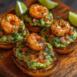 When it comes to appetizers, few dishes can rival the appeal of Spicy Shrimp Guacamole Bites. This delectable treat combines the ocean's bounty with the creamy richness of avocados, creating a bite-sized explosion of flavor that is sure to tantalize your taste buds. These bites are not just an ordinary appetizer; they are a celebration of bold flavors and vibrant textures, making them an ideal choice for social gatherings, parties, or a cozy night in with family and friends.