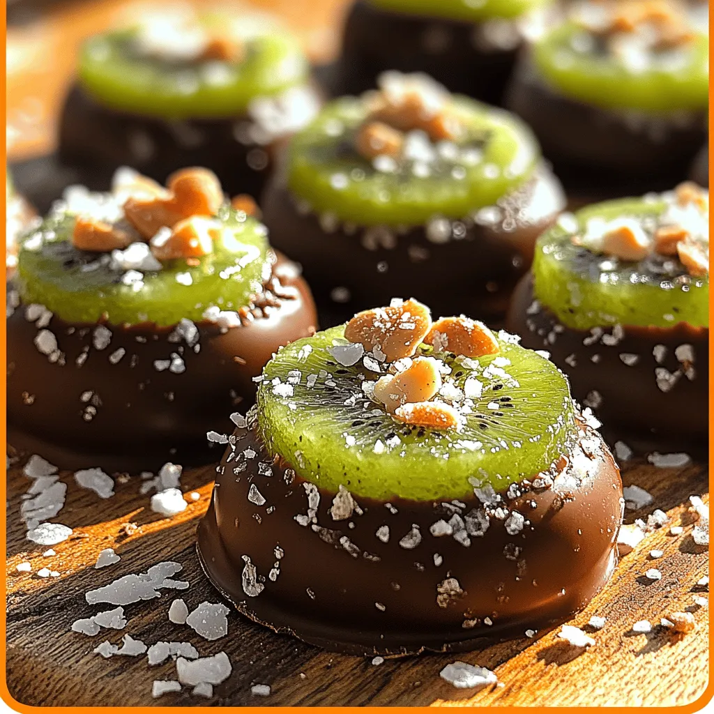 Kiwis are the heart and soul of the Choco-Kiwi Bliss Bites. Their bright green flesh and unique flavor profile offer a refreshing contrast to the sweetness of chocolate. But kiwis are not just delicious; they are also incredibly nutritious. Rich in vitamin C, vitamin K, vitamin E, potassium, and fiber, kiwis are known for their numerous health benefits. They boost the immune system, aid digestion, and can even help improve sleep quality.