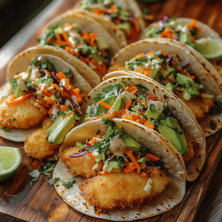 Fish tacos have surged in popularity over the years, becoming a beloved staple in seafood cuisine. Their vibrant flavors and textures make them a favorite for both casual gatherings and family dinners. Imagine a warm tortilla enveloping crispy, golden-brown fish, topped with a zesty slaw bursting with freshness. It's a combination that not only delights the palate but also showcases the versatility of seafood in a fun, handheld format.
