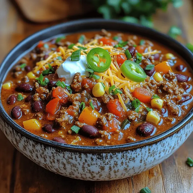 Chili is more than just a dish; it’s a comforting staple that warms the soul and brings people together. Whether served at a family gathering, a tailgate party, or simply enjoyed on a chilly evening at home, its hearty nature and complex flavors make it a beloved choice among many. The beauty of chili lies in its versatility; it can be made to suit various dietary preferences, from meat-based recipes packed with ground beef to vegetarian or even vegan versions that cater to a plant-based lifestyle.