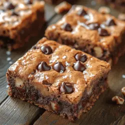 Blondies have carved a special niche in the dessert world, offering a delightful twist on traditional brownies. These sweet treats, with their golden hue and rich flavor, are beloved by many for their chewy texture and buttery goodness. Chocolate chip blondies, in particular, are a standout choice, merging the classic taste of chocolate chips with the sweet, caramel-like essence of a blondie. This combination not only satisfies your sweet tooth but also provides a comforting indulgence that makes them perfect for any occasion.