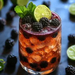 The Blackberry Champagne Mule is a delightful twist on the classic mule cocktails, perfectly blending the effervescence of champagne with the rich, tart flavor of fresh blackberries. This refreshing drink is not only a feast for the eyes but also a celebration of bold and harmonious flavors that can elevate any occasion. Whether you're hosting a chic brunch, a festive holiday gathering, or simply unwinding after a long day, the Blackberry Champagne Mule offers a sophisticated yet approachable cocktail option that your guests will love.