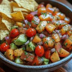 There’s something truly magical about the vibrant combination of flavors in Peach Avocado Salsa with Tortilla Chips. This delightful dish brings together the sweetness of ripe peaches, the creaminess of avocado, and the zesty brightness of lime, all harmonizing perfectly to create a fresh and exciting salsa. Whether you are hosting a summer barbecue, enjoying a casual evening with friends, or simply craving a light snack, this salsa offers versatile appeal and is sure to impress.