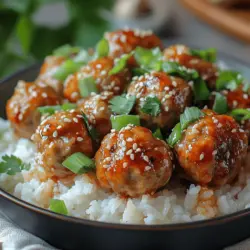 If you’re in search of a dish that packs a punch of flavor while being incredibly versatile, look no further than Savory Ginger Soy Glazed Meatballs. This delightful recipe draws inspiration from Asian cuisine, blending the warm, aromatic notes of ginger and garlic with the umami-rich depth of soy sauce. Not only do these meatballs make for a satisfying main dish, but they also shine as an appetizer or a component of a meal prep plan.
