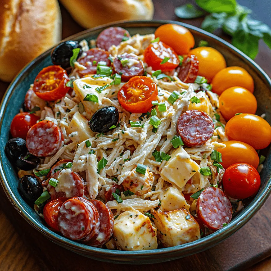 Italian cuisine is renowned for its vibrant flavors, fresh ingredients, and time-honored traditions that have evolved over centuries. Among the myriad of delicious dishes that grace the tables of Italian households, the Italian Grinder Chicken Salad stands out as a refreshing, hearty option that combines the best of both worlds: the rich flavors of an Italian grinder sandwich and the lightness of a salad. Originating from the classic Italian-American delis, this dish has been adapted to create a satisfying and nutritious meal that perfectly embodies the spirit of Italian cooking.