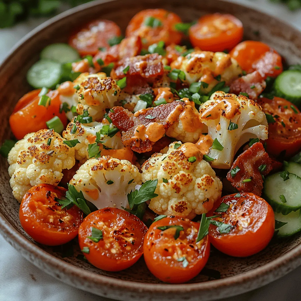 If you’re on the hunt for a fresh, delicious salad that offers a unique twist on a classic favorite, look no further than the Crispy BLT Cauliflower Salad. This vibrant dish combines the beloved flavors of a traditional BLT sandwich—bacon, lettuce, and tomato—with the wholesome goodness of roasted cauliflower. The result is a delightful salad that is not only visually appealing but also loaded with nutrients. Whether you’re looking for a hearty side dish or a light main course, this salad is sure to impress your taste buds and those of your guests.