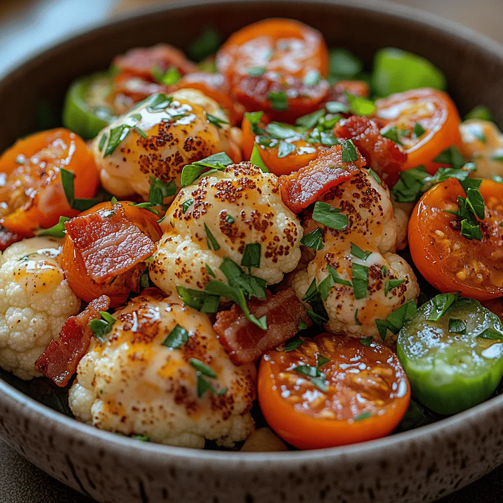 If you’re on the hunt for a fresh, delicious salad that offers a unique twist on a classic favorite, look no further than the Crispy BLT Cauliflower Salad. This vibrant dish combines the beloved flavors of a traditional BLT sandwich—bacon, lettuce, and tomato—with the wholesome goodness of roasted cauliflower. The result is a delightful salad that is not only visually appealing but also loaded with nutrients. Whether you’re looking for a hearty side dish or a light main course, this salad is sure to impress your taste buds and those of your guests.