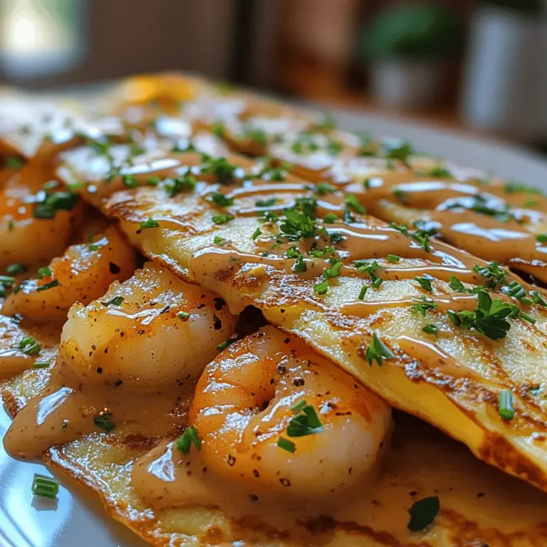 As culinary enthusiasts know, the ocean offers a treasure trove of flavors, and the Ocean's Bounty Crepes bring those flavors to the forefront in a delicate and elegant dish. Inspired by the fresh seafood found along the coastlines, these crepes are a delightful way to showcase the bounty of the sea, blending tender seafood with thin, light crepes. The dish is not only visually stunning but also versatile, making it suitable for a range of occasions from casual family dinners to sophisticated dinner parties. With their ability to impress guests while remaining simple to prepare, Ocean's Bounty Crepes are a fantastic addition to any home chef's repertoire.
