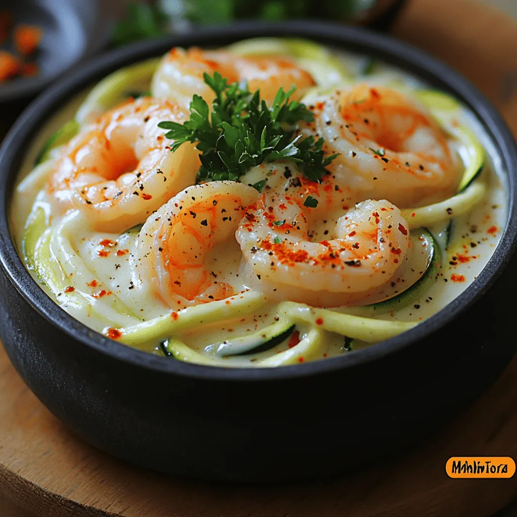 Creating a delicious Shrimp Alfredo Zucchini Noodles dish starts with understanding its components. Each ingredient plays a crucial role in the overall flavor and texture of the meal. Here’s a closer look at what you need and why they matter.