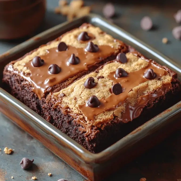 Brownies and cookies are two of the most cherished desserts around the world. They have a unique way of captivating our taste buds, whether it's the rich, fudgy texture of a brownie or the chewy, warm delight of a freshly baked cookie. Each has its devoted fan base, but what happens when you combine these two beloved treats into one? Enter the Chocolate Chip Cookie Brownies—a delightful marriage of flavors that promises to satisfy any sweet tooth.