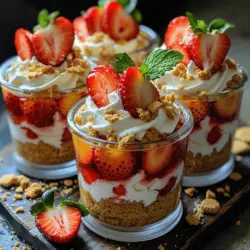 During the warmer months, the craving for light, refreshing desserts increases. Heavy cakes and baked goods often feel too indulgent when the heat is on. Strawberry Cream Icebox Cups provide a refreshing alternative. With their vibrant colors and luscious flavors, these cups evoke a sense of summer nostalgia, reminiscent of picnics, barbecues, and family gatherings. This dessert allows you to enjoy the sweetness of strawberries while keeping things light and airy.