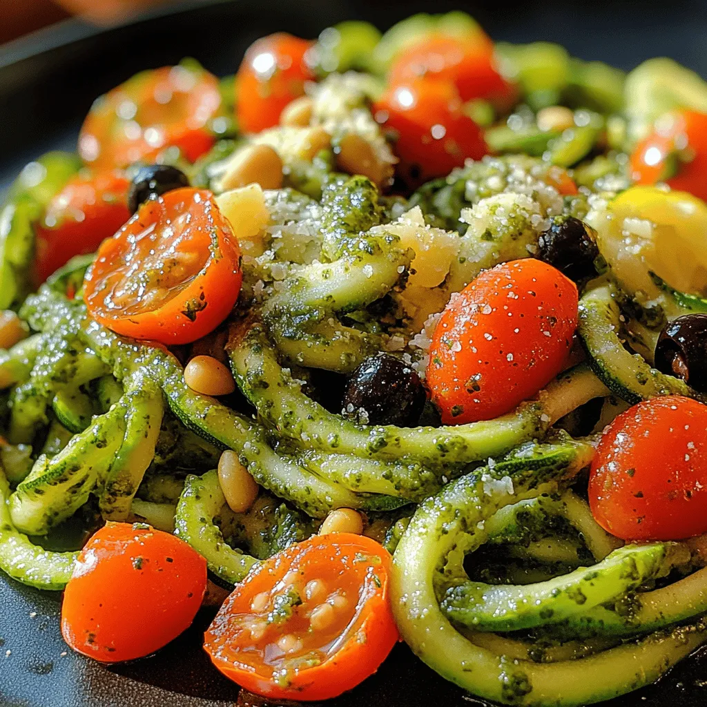 The Pesto Zucchini Noodle Salad is not just a feast for the eyes; it's also a powerhouse of health benefits. Let's take a closer look at the key ingredients that make this dish so nutritious.