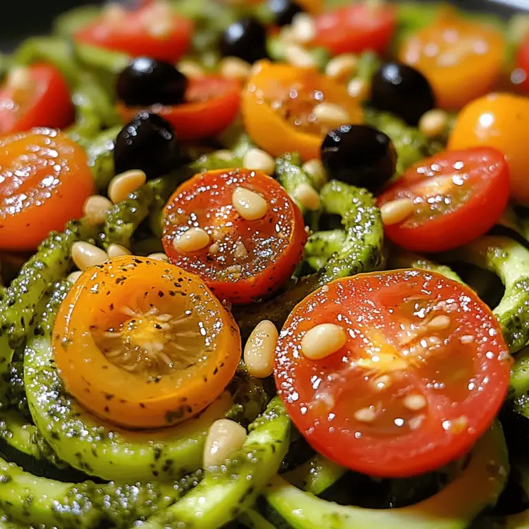 The Pesto Zucchini Noodle Salad is not just a feast for the eyes; it's also a powerhouse of health benefits. Let's take a closer look at the key ingredients that make this dish so nutritious.