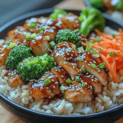 Understanding the joy of a well-prepared meal is essential for any home cook. When the day's hustle and bustle leaves you craving a comforting yet nutritious dish, the Teriyaki Delight Chicken Rice Bowls emerge as a stellar choice. This recipe embodies a harmonious blend of savory flavors and wholesome ingredients, making it an ideal option for a weeknight dinner or a meal prep delight that you can savor throughout the week. Imagine tender chicken marinated in a homemade teriyaki sauce, served over fluffy jasmine rice, and accompanied by vibrant vegetables that add both color and nutrition to your plate. In this article, we will guide you through the process of creating these delicious bowls, ensuring that each step is clear and easy to follow, allowing you to impress your family and friends with your culinary skills.
